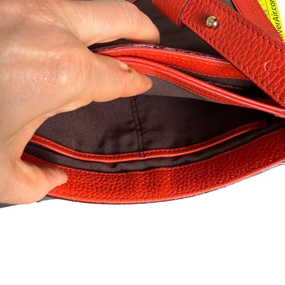 Kate Spade New York Street Noel Double Vanessa Red Leather Crossbody Bag Purse - Picture 7 of 14